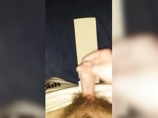 Wanking in my big Nike logo sweatpants after gym