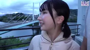 Lusty beauty gets her tight body lifted and thrust in a wild frenzy