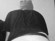 Straight boy secretly rides BBC dildo balls deep. Discreet BBC slut in training