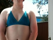 backyard teasing