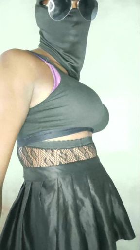 Indian TS Azzy Enjoyed the Beautiful Moment of Anal Sissygasm with Dildo
