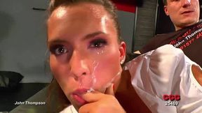 GGG gangbang Bukkake, a really beautiful girl