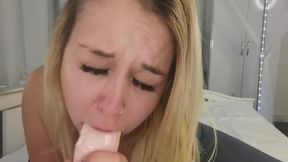 She tells him to breed her or she will tell on him sensual fucking