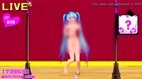 Miku Seduces Crowd with Sensual Moves and Bared Beauty in Hot Solo Act