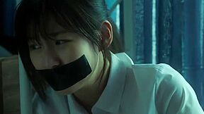 Korean Girl Gagged 01(black Tape)