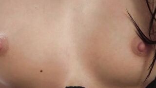 Gentle young beauty enjoys masturbating all alone