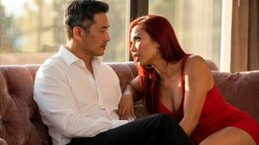 millionaire man fucking his beautiful and horny secretary until he cums in her mouth - ai generated content
