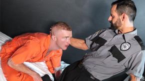 Bearded Hot Guard Barebacks Inmate Hard And He LOVES IT