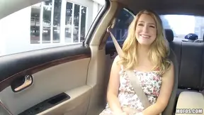 Stranded teens get frisky with Bruno's cock after gas station pickup