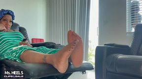 Nosey Neighbor Get Caught Peeping - Ms Heels Foot Worship