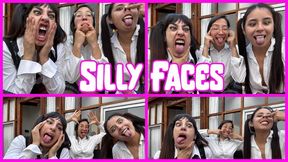 Silly faces with my friends