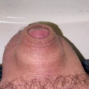 Tiny cock pissing