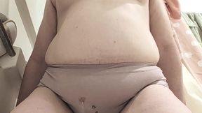 WETTING MY PINK COTTON PANTIES