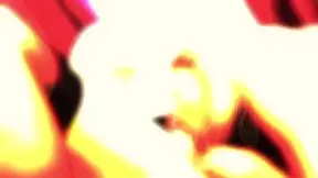 Two sexy blondes engage in lesbian strap-on action at the office