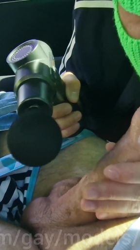 Memorable moment from &quot;The thrill of cruising a big dick in her mouth in public in a car, a gopnik gets hot cum in her mouth!&quot;