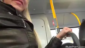 Sizzling Orgasms on Crowded City Bus Amidst Passengers' Gaze