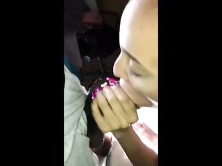 Made this Ebony MILF Swallow my Cock