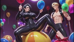 Inflatables Fantasies #8B: Confessions of a Shiny Inflatable Temptress (Animated)