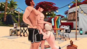 couple of bears fucked hard in the tight ass of a femboy (sims porn + sfm + anime hentai)