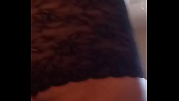 Trans wearing black lacy panties