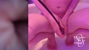 Endoscope POV Inflated Bladder - Pissing in the Bathub