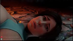 Lara Croft in the grave of pleasure