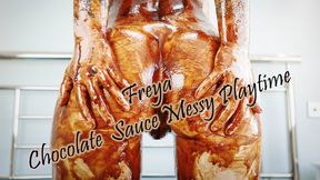 Freya Chocolate Sauce Messy Playtime