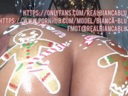 BIANCA BLUS XXXMAS BODY PAINT!!!