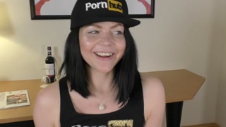 Exclusive Interview in PornHub outfit and Boobs Play Full Video Only on Premium