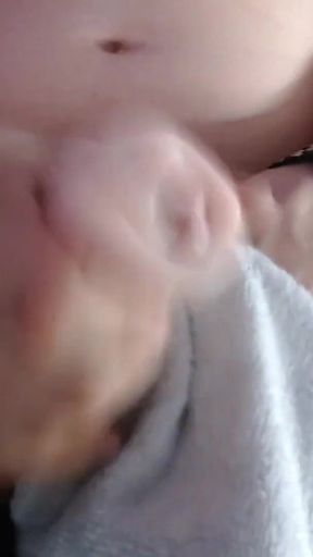 Jerking off with a Pocket Pussy and Cumming Almost 2 Times