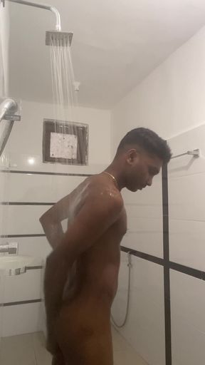 Sri Lankan Teen Boy Showered