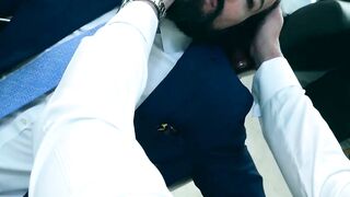 Dani Rivera breeds his horny client Miguel Angel at his barbershop