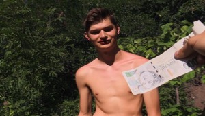 twink masturbates in a park previous to taking a monstrous load