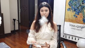 2023New tongtong`s smoking interview HD