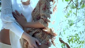 Two hot teens in POV lesbian action