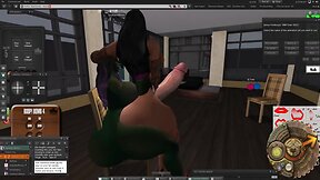 Juicy alien futa fucking white bimbo 3d fuck