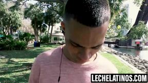 LecheLatinos.com - Fingering Gabriels hairy ass before barebacking