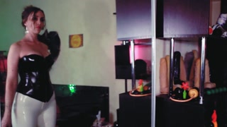 Sexy Dominatrix Eva Latex Femdom Goddess Milf Leggins High Heels Fetish Mistress BDSM Solo Hot Mom