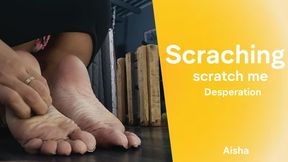 Desperate Aisha scratching her feet (8)