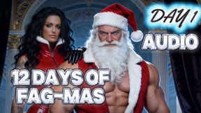 12 DAYS OF GAY-MAS AUDIO - DAY 1: On Your Knees For Santa’s Cock