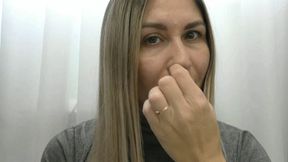 You are the queen of Nose picking MP4 HD 720p