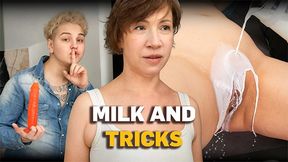 Russian milf asked me to milk her pussy