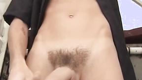 ”Good looking hunk enjoys playing with his thick schlong”