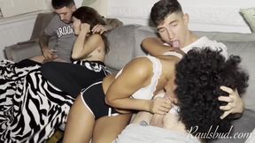 Foursome Interracial Swapp with Selva And Valentina Lapiedra and Brady Bud