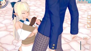 [Hentai Game Koikatsu! ]Have sex with Big tits Vtuber Shiranui Flare.3DCG Erotic Anime Video.