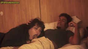 Stepsister Swallows After Movie in Teen Big-Cock Brunette Heat