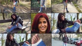 Deborah SLC and Gimp in the Park and Foot Play (in HD 1920X1080)