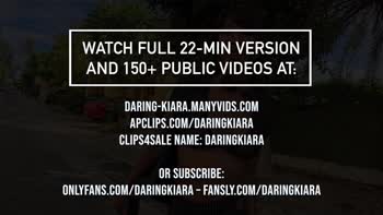 daringkiara - Daring Kiara's Shocking Squirting Flash in Public