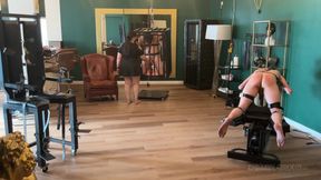 Piss Drenched Bound Slaves in Dominatrix Dungeon