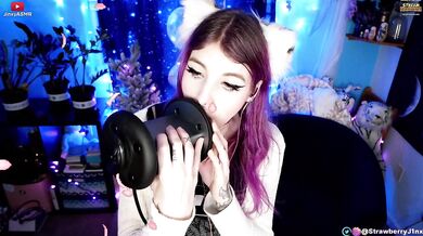 Shy catgirl licks in & around your ears ASMR roleplay sucking motuh sounds